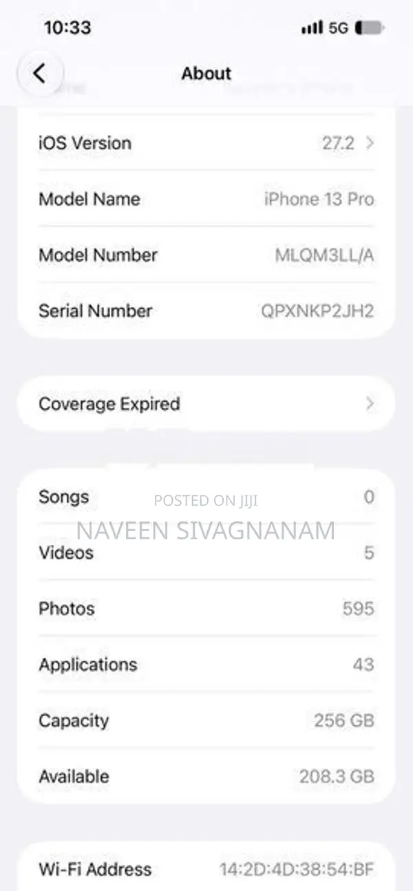 Apple iPhone 13 Pro 256 GB (Used)