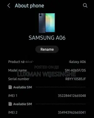 Samsung Galaxy A06 (Used)