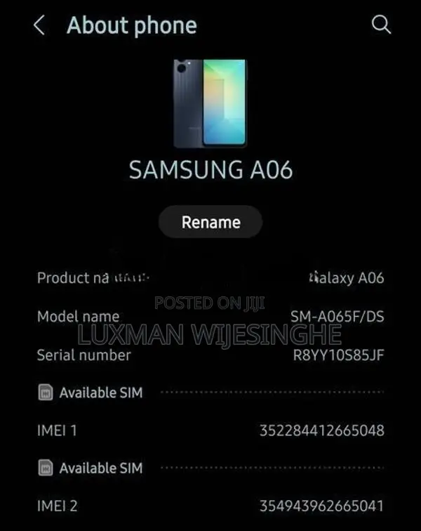 Samsung Galaxy A06 (Used)