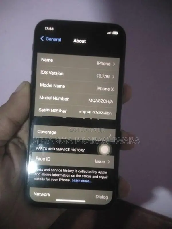Apple iPhone X 256GB (Used)