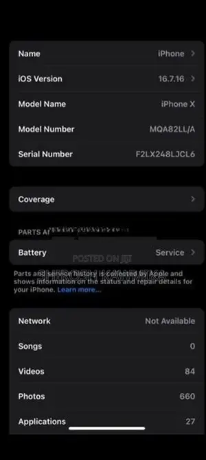 Apple iPhone X (Used)