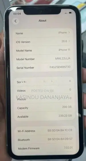 Apple iPhone 11 IP 256GB (Used)