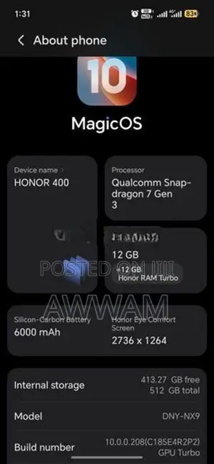 Honor 400 (Used)