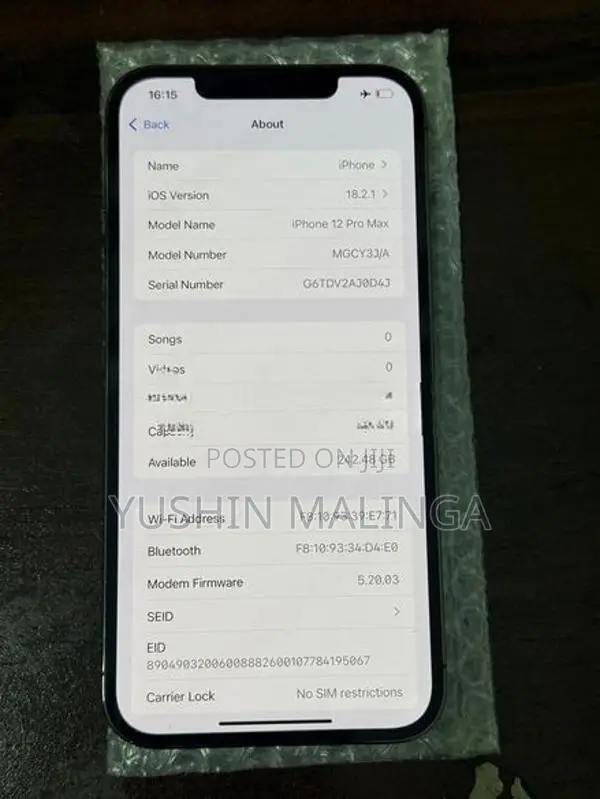 Apple iPhone 12 Pro Max (Used)