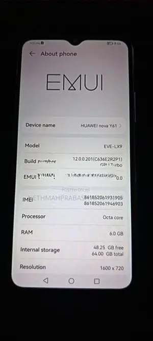 Huawei Nova Y61 (Used)