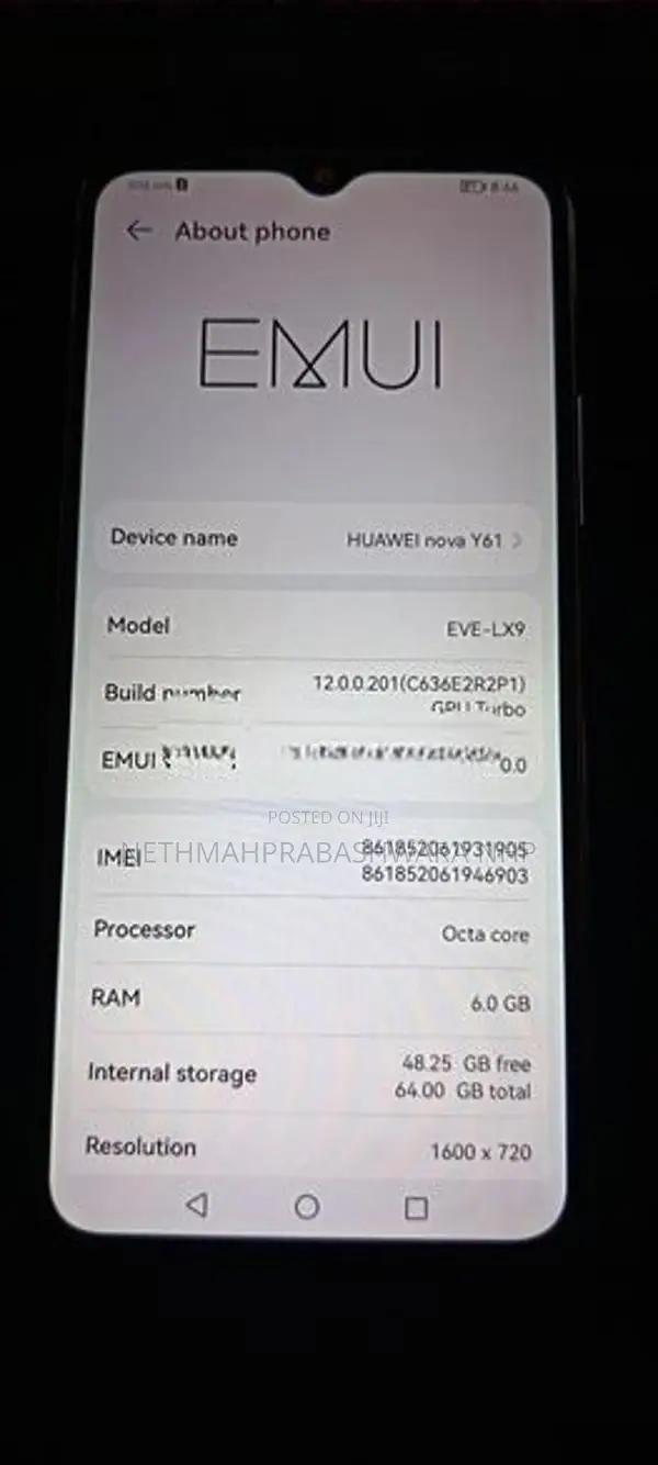 Huawei Nova Y61 (Used)