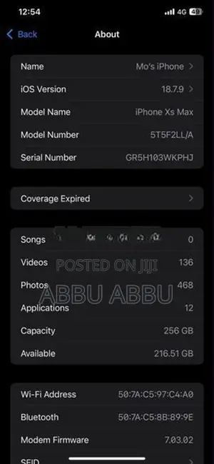 Apple iPhone XS Max (Used)