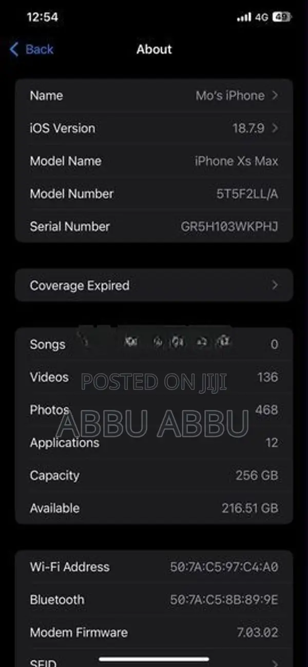 Apple iPhone XS Max (Used)