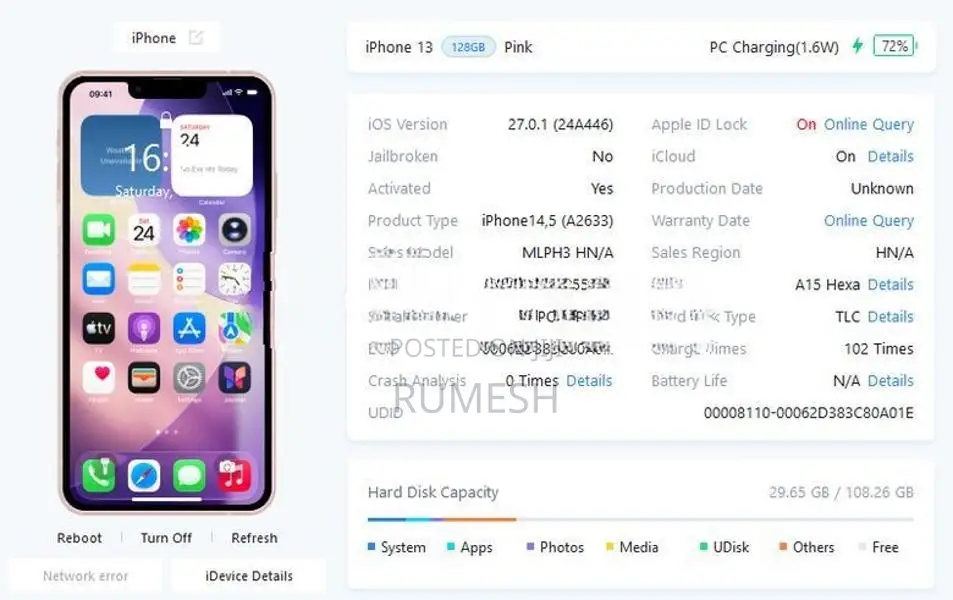 Apple iPhone 13 128GB (Used)