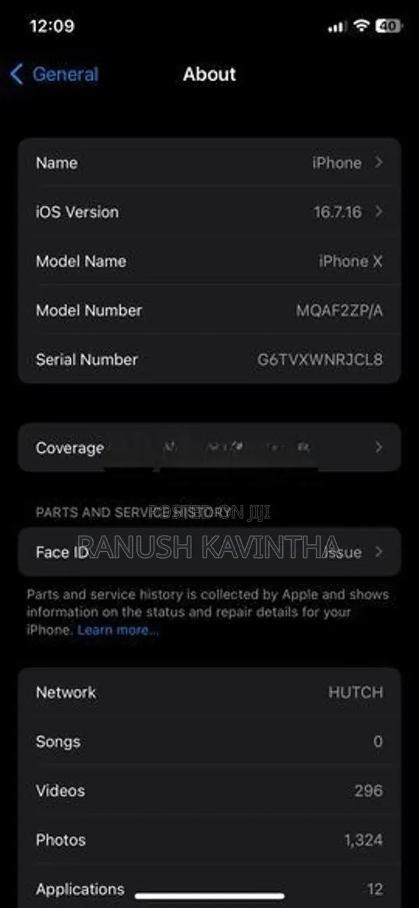 Apple iPhone X (Used)