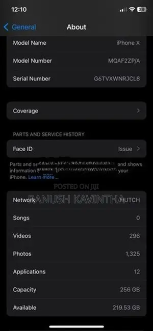 Apple iPhone X (Used)