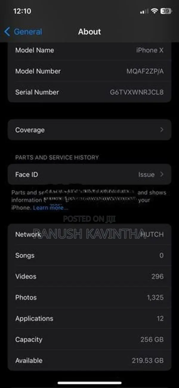 Apple iPhone X (Used)