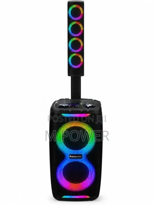 Panasonic 6.5 X 2 Rechargable Speaker With Column