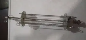 Stainless Steel Rotating Rotisserie Skewer Needle Cage