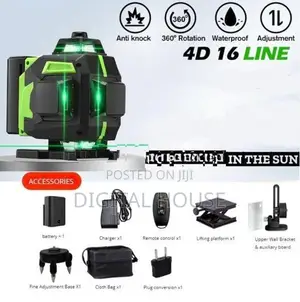 Level meter Laser 16 Line 4D / 360 for indoor outdoor SelfLeveling new