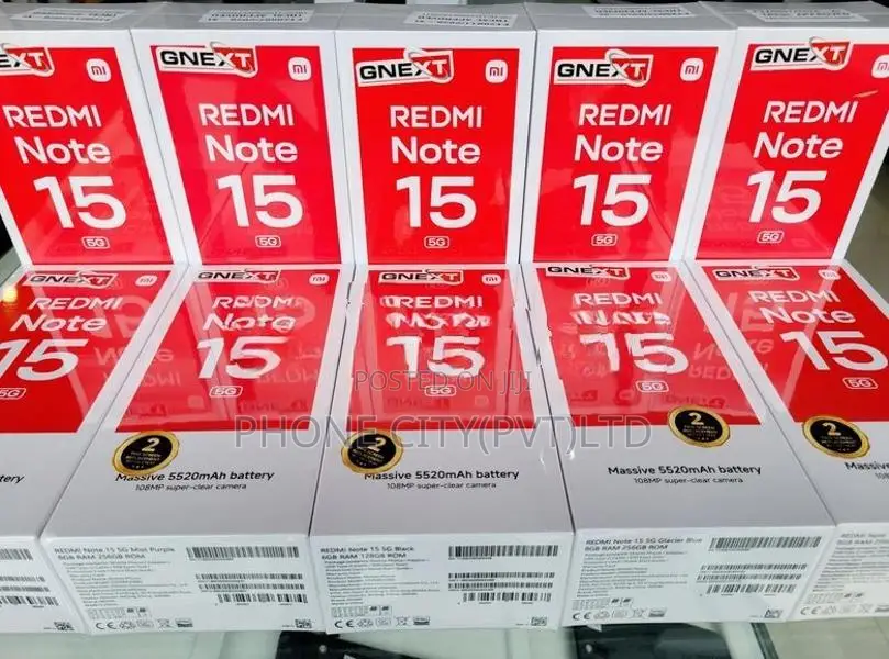 Xiaomi Redmi Note 15 5G 6GB RAM 128GB (Brand New)