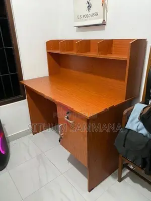 Study With Office Table - Shelves & Pantry Cupboards