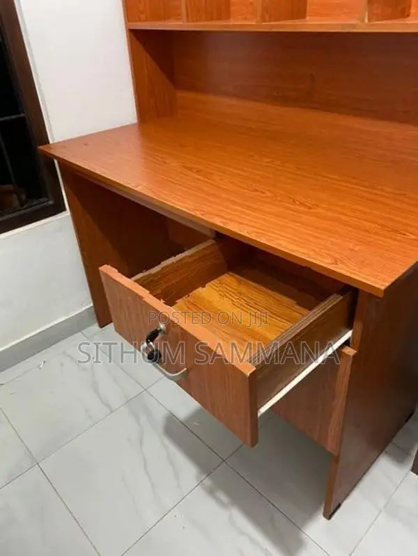 Study With Office Table - Shelves & Pantry Cupboards