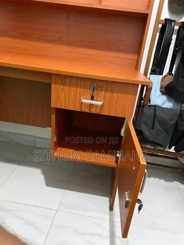 Study With Office Table - Shelves & Pantry Cupboards