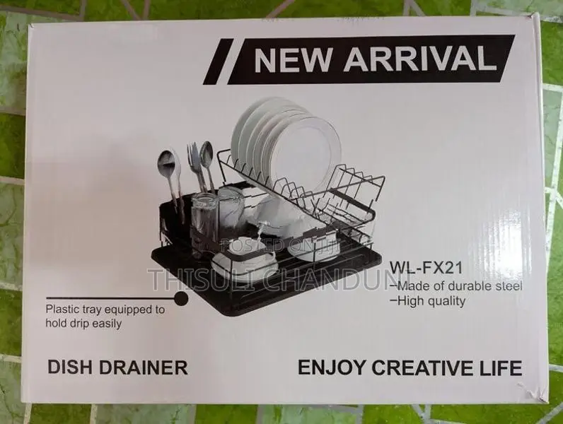 Dish Drying Rack With Drainer Shelf