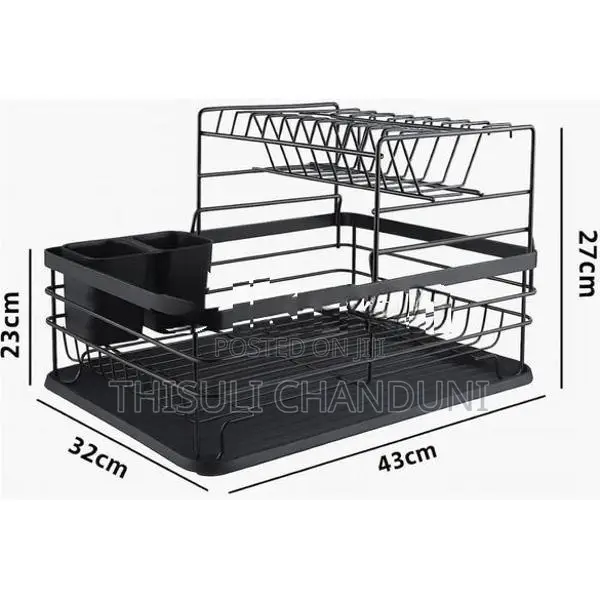 Dish Drying Rack With Drainer Shelf