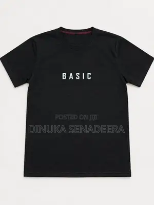 T Shirt - Unisex/Black 220GSM Single Jersey Cotton
