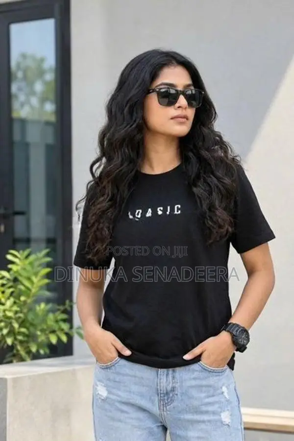 T Shirt - Unisex/Black 220GSM Single Jersey Cotton