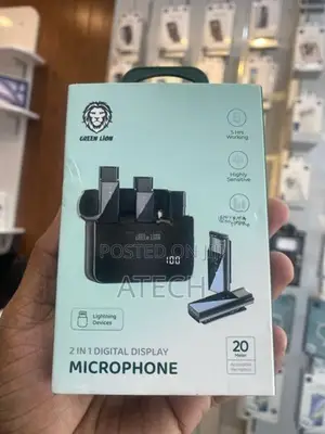 Green Lion 2 in 1 Digital Display Microphone box
