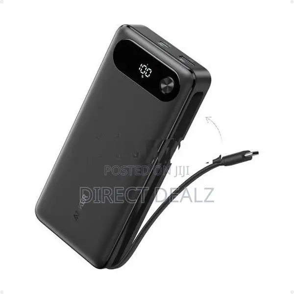 Anker 87W 20000 Power Bank with Built-In USB-C Cable A1383H11