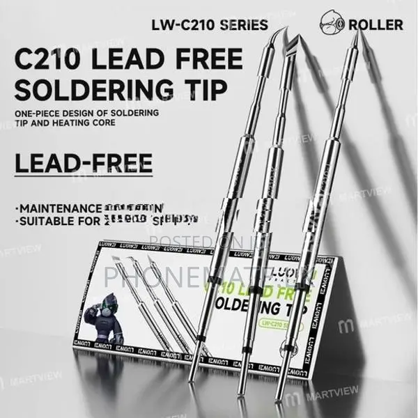 Luowei LW-C210 Series All-in-One Lead Free Soldering Iron Tip for 210