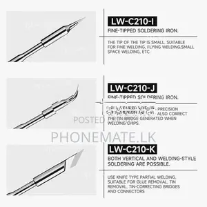 Luowei LW-C210 Series All-in-One Lead Free Soldering Iron Tip for 210