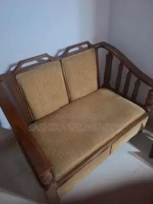 Wooden Sofa Set With Coffee Table