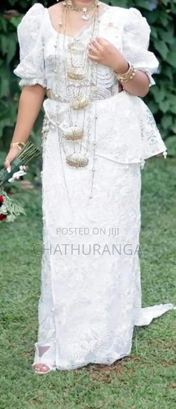 White Handmade Wedding Saree