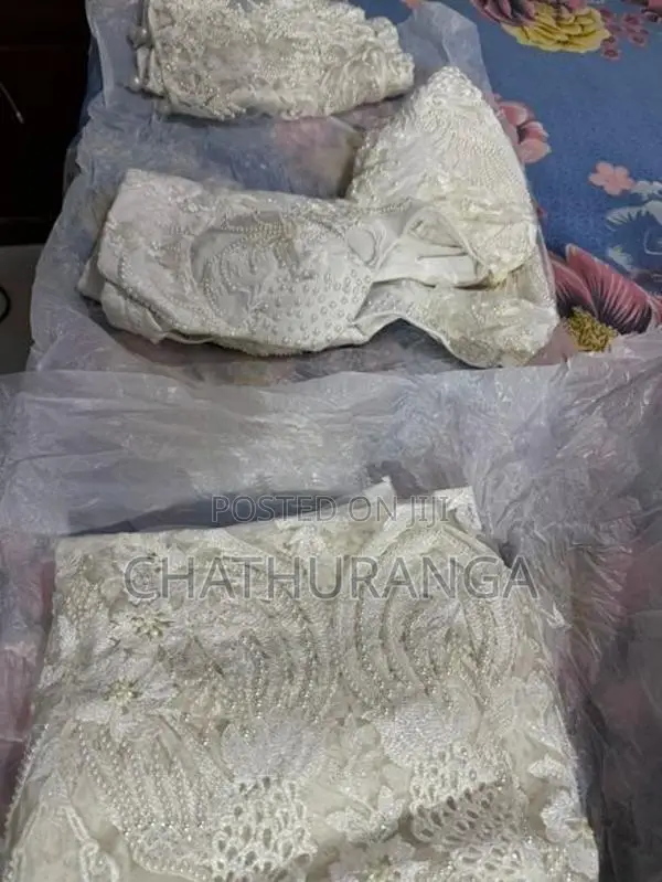 White Handmade Wedding Saree