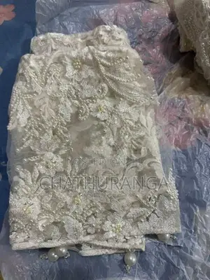 White Handmade Wedding Saree