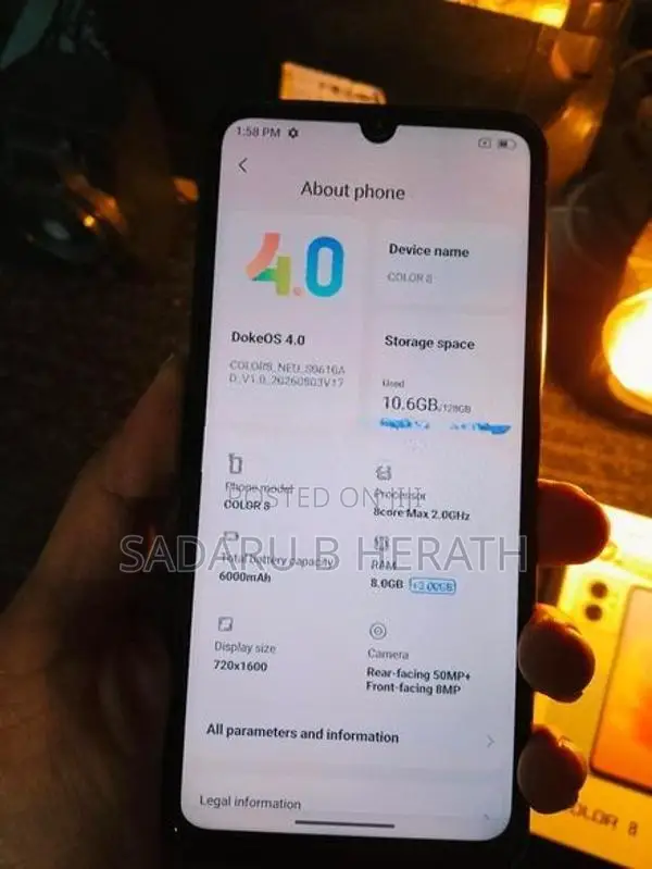Black view Color 8 8GB 128GB (Used)