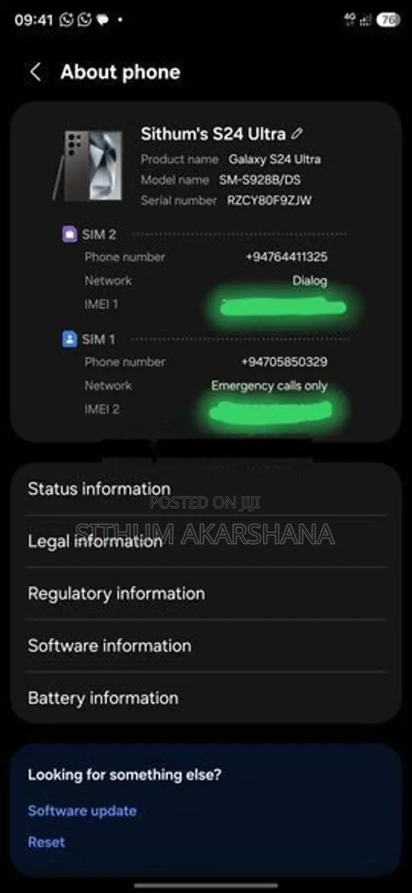 Samsung Galaxy S24 Ultra (Used)