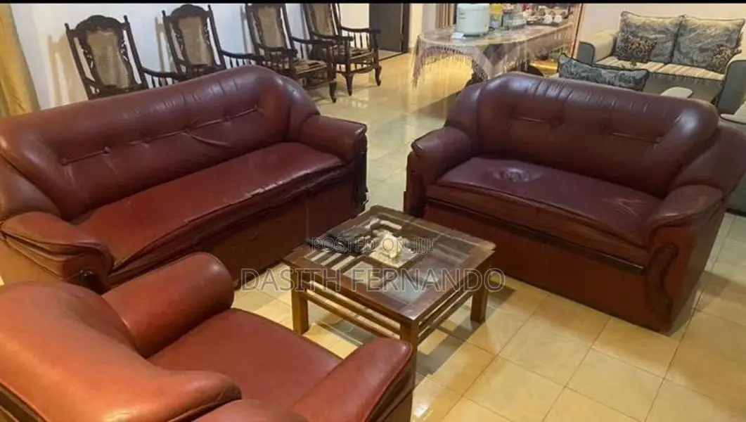 Leather Sofa Set