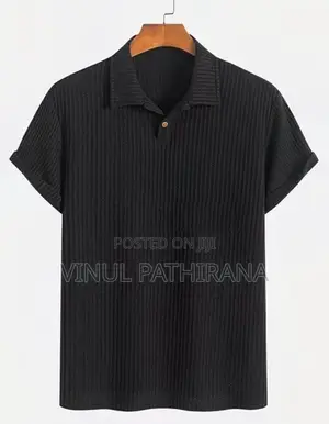 Black Men Polo T-Shirt