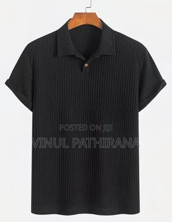 Black Men Polo T-Shirt