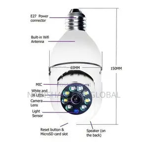 360° E27 Bulb WiFi Camera