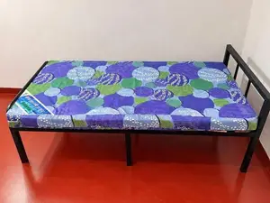 Single Steel Bed 6ft X 3ft With Damro Double Layer Mattress