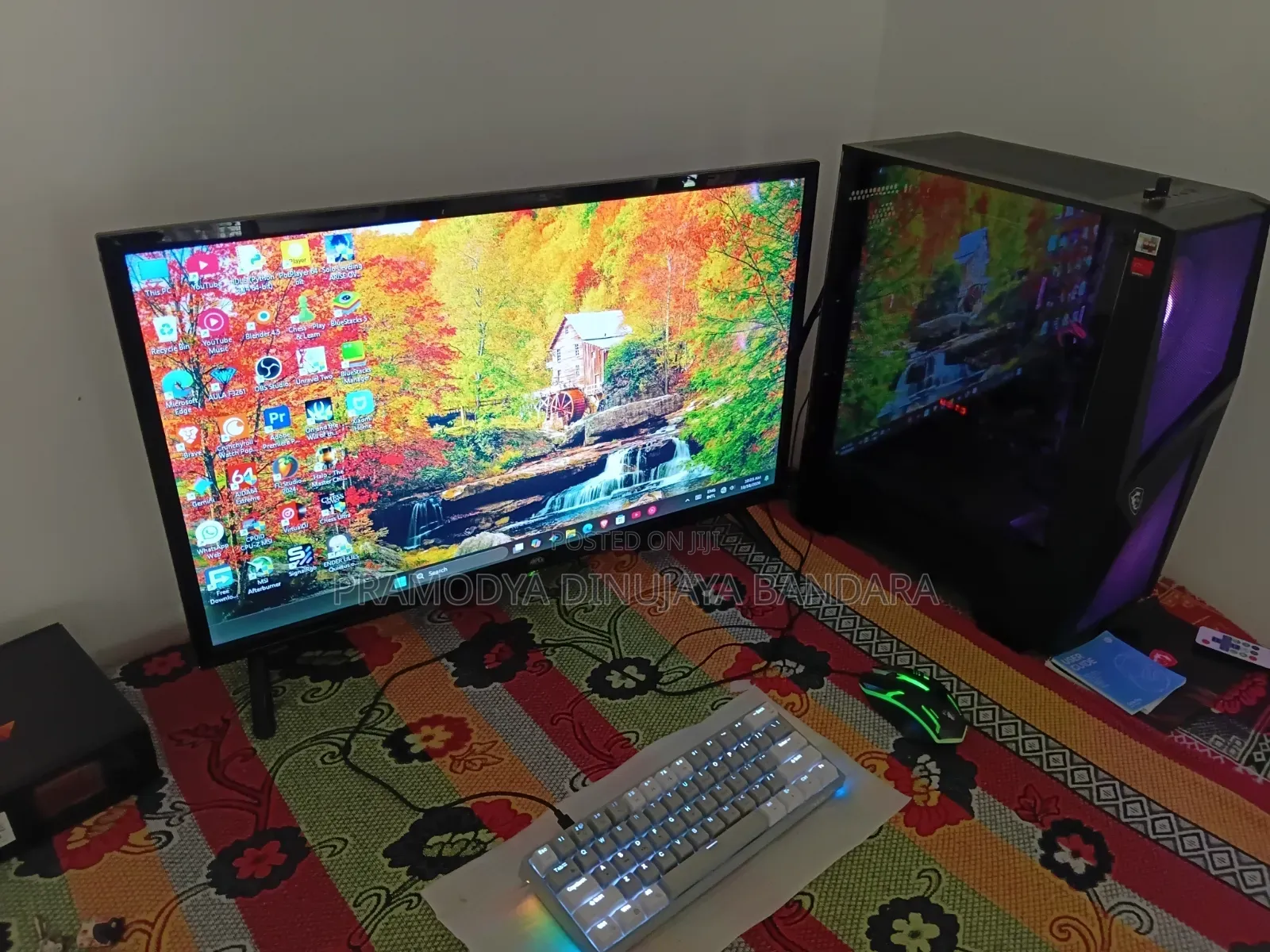 Desktop Computer MSI 16GB AMD Ryzen 5 SSD 1T