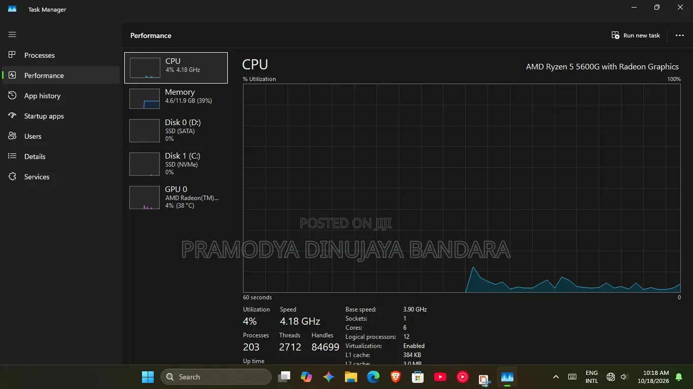Desktop Computer MSI 16GB AMD Ryzen 5 SSD 1T