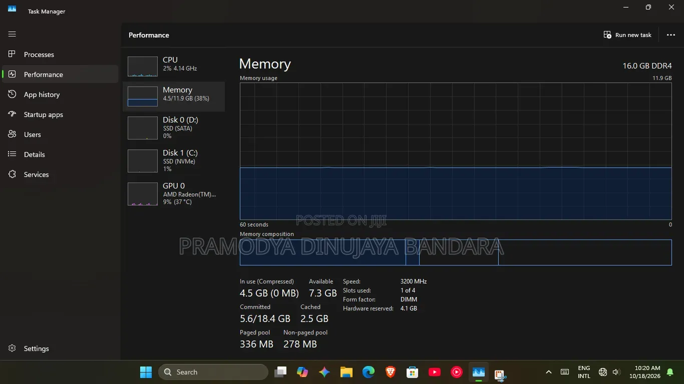 Desktop Computer MSI 16GB AMD Ryzen 5 SSD 1T
